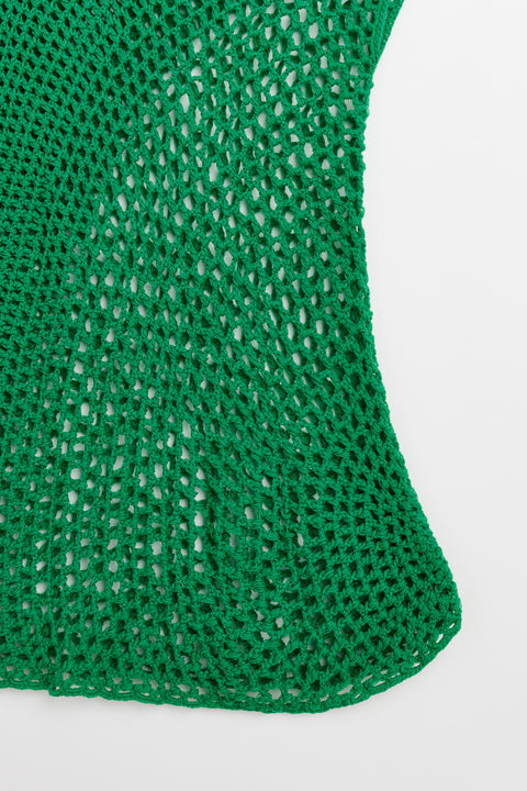Cicco crocheted cashmere top Menta
