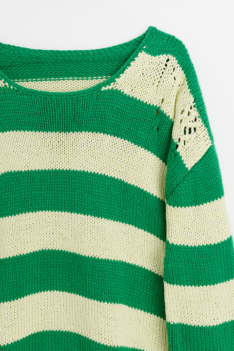 Mueller stripe pullover Menta Limoncello