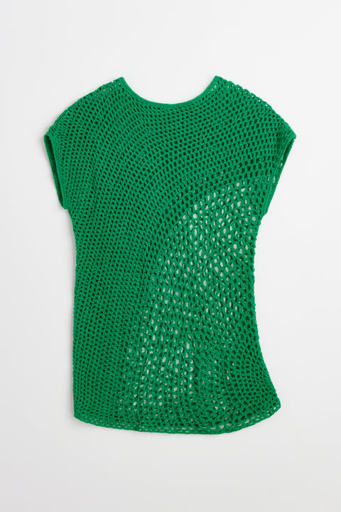 Cicco crocheted cashmere top Menta