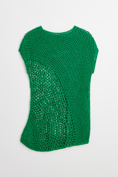 Cicco crocheted cashmere top Menta