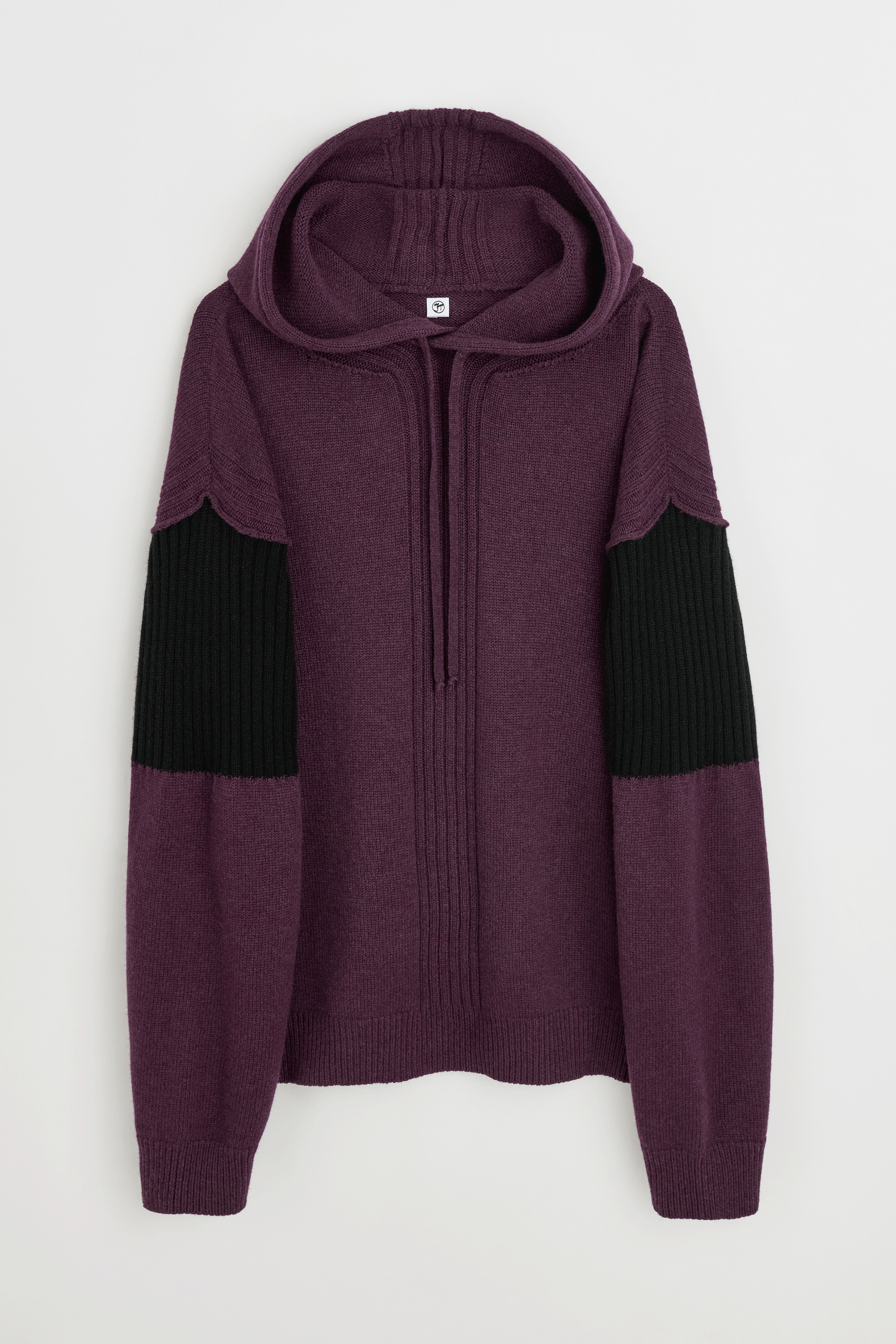 Leif hoodie in Pluhur Black Stripe